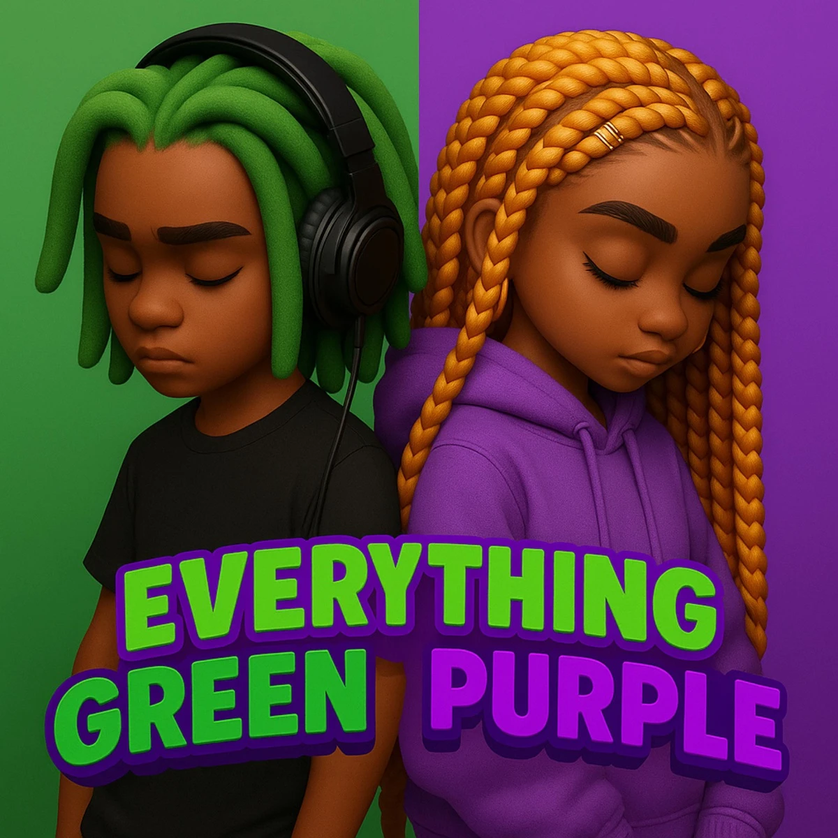 EVERYTHING GREEN & PURPLE Lyrics